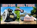 Dumpster Diving - Motor Melt Down - ASMR Metal Melting - Trash To Treasure - BigStackD Copper Cast