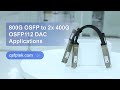 800G OSFP to 2x 400G OSFP DAC Cable Applications | QSFPTEK