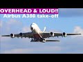 Airbus A380 Emirates Departure Schiphol - one of the last..??