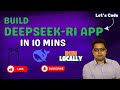 Build \u0026 Run DeepSeek-R1 Locally in 10 MINS! ⚡ (Full App Tutorial) | Python + AI Magic