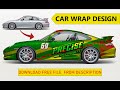 How to make Eye-Catching Car Wrap Design in Adobe illustrator - Decal Design - Vehicle Graphics