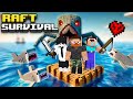 WE WERE NOT ALONE… 😨 | Minecraft Raft Survival (Part-1)
