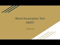 SSB WAT Practice Set-4 | Word Association Test | WAT Practice | SSB Interview | SSB Ready
