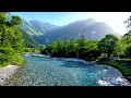 Turquoise Mountain River at Dawn – Pure Water Sounds, No Birds | Peaceful Nature Ambience for Sleep.