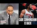 FIRST TAKE | Cade Cunningham return sparks Pistons’ offense in win over Bucks -  Stephen A. react to