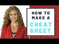 How to make a cheat sheet | STUDY TIP