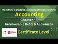 CL- Accounting- Chapter 08- Irrecoverable Debts and Allowances -Rajib Kumar Saha FCA