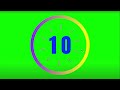 23 seconds countdown timer with number display \u0026 with Alarm 🔔  | Greenscreen | copyright free
