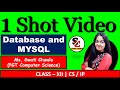 Database and MySql Class 12 | MySQL 1 Shot Video |  Class 12 Computer Science with Python