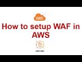How to setup a WAF (Web Application Firewall) in AWS #aws #loadbalancer #firewall