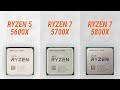 Ryzen 7 5700X vs Ryzen 5 5600X vs Ryzen 7 5800X w/ RTX 4090
