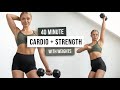 40 MIN SWEAT + STRENGTH Workout With Weights - Full body Toning \u0026 Strengthening Home Workout