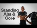 15 Minute NO JUMPING! NO EQUIPMENT! STANDING ABS \u0026 CORE WORKOUT 🔥