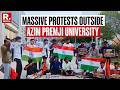 BREAKING: Massive Protests Outside Azim Premji University | Bengaluru