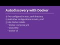 Autodiscovery with Docker Labels using Agent v5