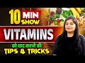 Vitamins | Science for all Competitive Exams | 10 Minute Show by Ritika Mam | SSC LAB