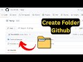 📁 Create Folder GitHub Repository | Add folder GitHub | Github Repository Create Upload Empty Folder
