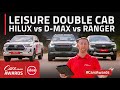Isuzu D-Max vs Ford Ranger vs Toyota Hilux - Leisure Double-Cab Category Comparison #CarsAward