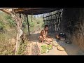 मंदाकिनी किनारे छोटी सी कुटिया में संत जी ने बनाई जंगली सब्जी और बाजरे की टिक्कड़ 