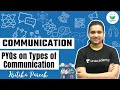 NTA UGC NET 2021 | Communication by Kritika Pareek | PYQs on Types of Communication
