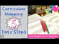 Quick \u0026 Easy Curriculum Mapping- Teacher Hacks Included