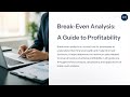 Break-Even Analysis: A Guide to Profitability