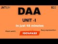 DAA unit1 | in just 48 minutes| simple explanation| 100% PASS | MUST WATCH
