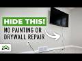 How To Hide TV Power Cord And Cables | Easy Way To Move An Outlet