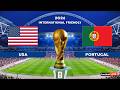 USA vs PORTUGAL - International Friendly 2026 | Full Match All Goals | Simulation PES