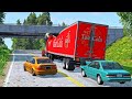Trucks vs Bridges| BeamNG Drive (Low clearance crashes)