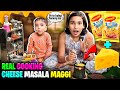 Cheese Masala Maggi in Miniature Kitchen 🧀🍜| Real Cooking | #LearnWithPari