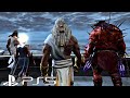 GOD OF WAR PS5 - Gods Vs TITANS \u0026 Kratos Fight Scene At Mount Olympus (4K Ultra HD PS5)