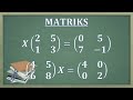 Cara menyelesaikan persamaan matriks dengan invers matriks