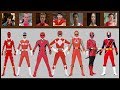 All Red Rangers of Power Rangers (1993 to 2017)Mighty Morphin Power RangersTo  Ninja Steel