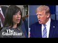 ’Keep your voice down’: Trump berates female reporter when questioned over Covid-19 response