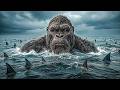 Jab Giant Kong Samundar Me Sharks Se Ghir Gaya( Godzilla x kong 2024 Movie Explained Hindi/Urdu