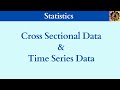 2. Cross sectional data || Time series data || Types of data #statistics #timeseries