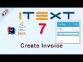 #25 Create PDF Invoice in iText 7 Java