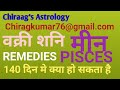 मीन को 140 दिन और वक्री शनि. Retrograde Saturn and Pisces.Very important prediction.Remedies.