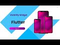 Visibility Widget || How to show and hide widget || Flutter || Dart
