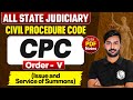 Issue and Service of Summons Order 5 | L-19 | CPC Free Lecture Series | 𝐂𝐢𝐯𝐢𝐥 𝐏𝐫𝐨𝐜𝐞𝐝𝐮𝐫𝐞 𝐂𝐨𝐝𝐞 𝟏𝟗𝟎𝟖