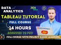 Tableau Complete Tutorial - Beginner to Pro | Project Based Learning | Edition 2024 #tableau