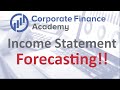 Income Statement Forecasting - How to do a 5 year forecast in excel