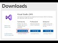 Video 1: Downloading and Installing of Visual Studio Community Edition 2019 (Hindi)