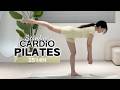 25 MIN CARDIO PILATES WORKOUT – All Standing Fat Burn \u0026 Full Body Tone (No jumping)