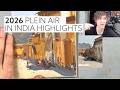 Highlights from India - 2026 Plein Air Paintings from India and Rajasthan