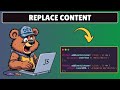 How to Replace Content in Javascript