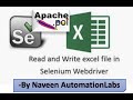 How to read/write data from Excel file using Apache POI API in Selenium || Latest POI Version