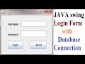 LOGIN Form with MYSQL Database JDBC | JAVA SWING GUI