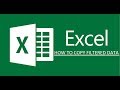 How to Copy Filtered Data Without Hidden Rows In Microsoft Excel